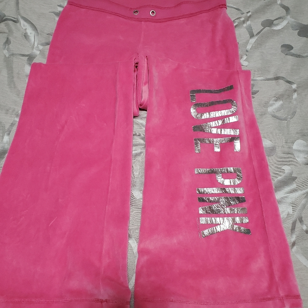 🎀 Victoria secret pink velour pants